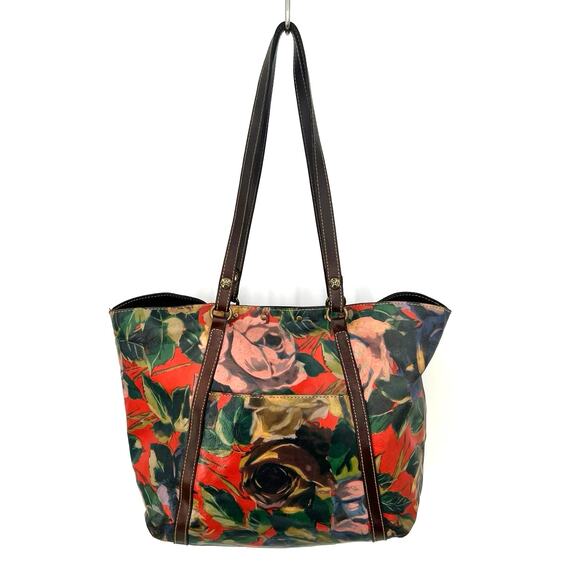 Patricia Nash women’s floral leather large  tote computer bag - Picture 5 of 16